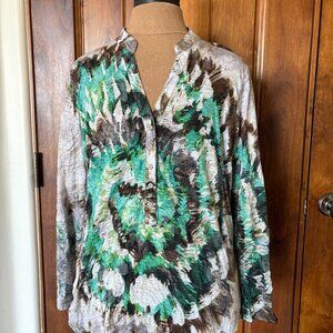 David Cline "IVY" Crushed Roll-Up Henley Shirt